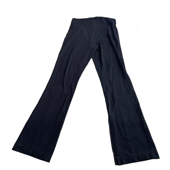 Athleta Women‎ S Petite Black Pleated Split Hem Flare Pant - Picture 6 of 6